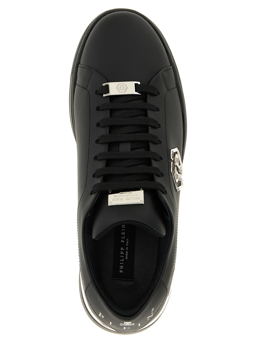 Philipp Plein Hexagon Sneakers Luxury Calfskin Leather For Men Bold Designer Footwear