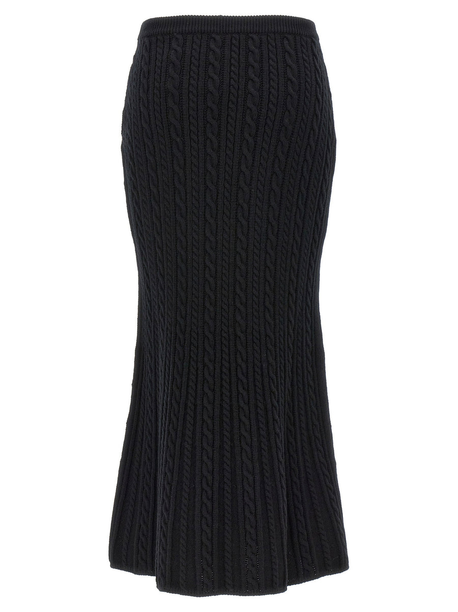 Alessandra Rich Maxi Wool Skirt