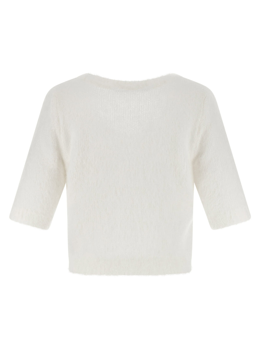 Alessandra Rich Carded Mohair Sweater