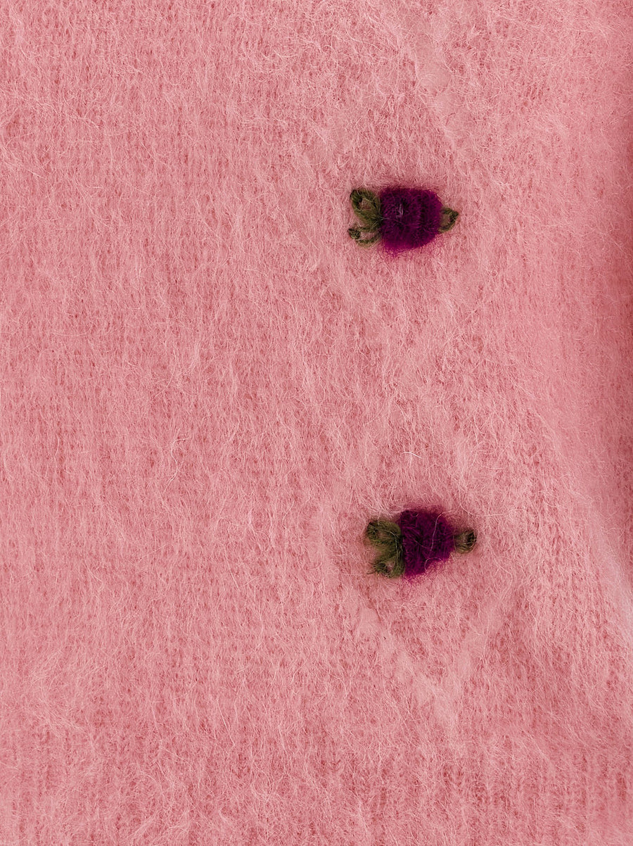 Alessandra Rich Carded Mohair Sweater