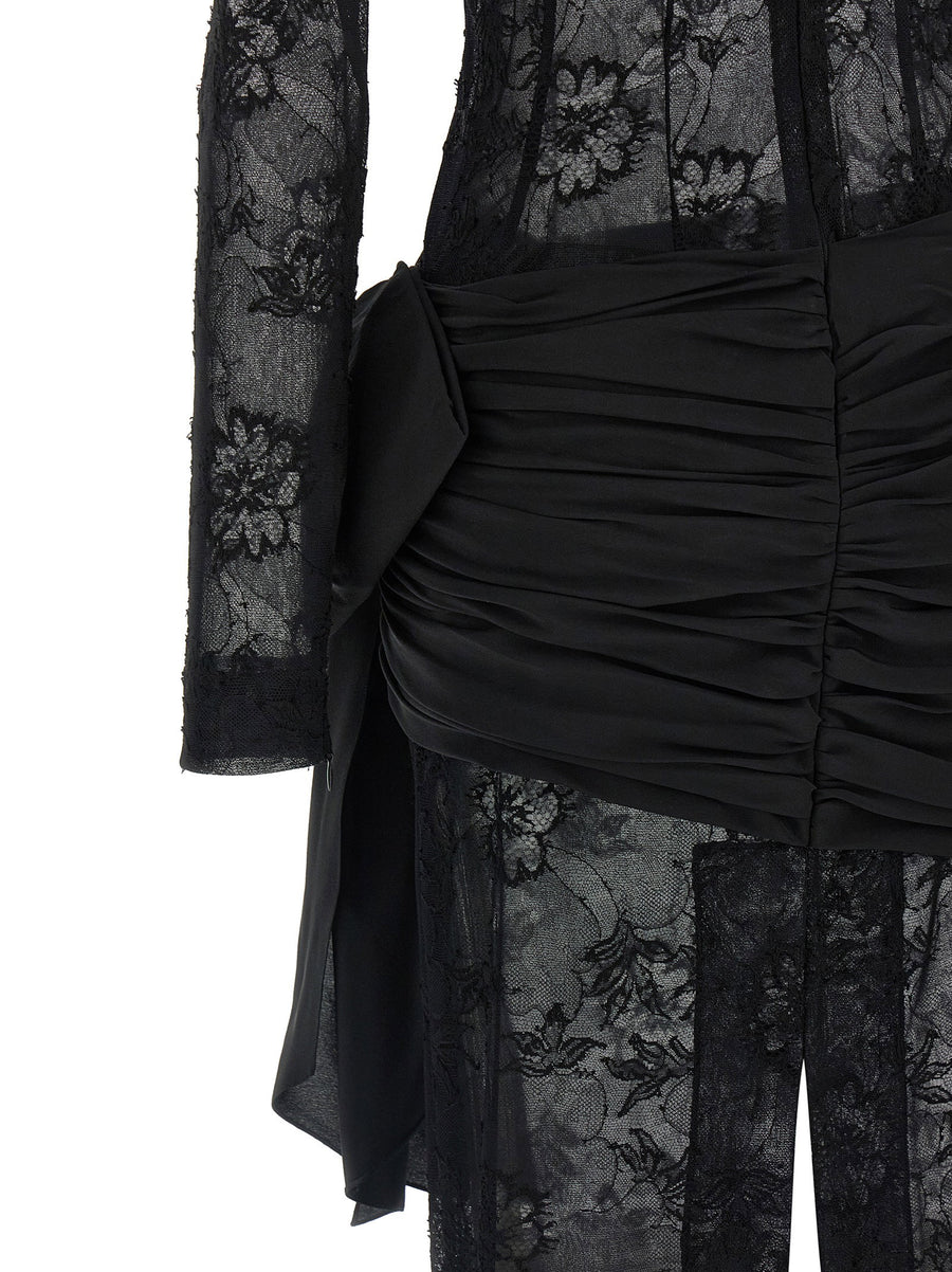 Alessandra Rich Lace Bustier Dress