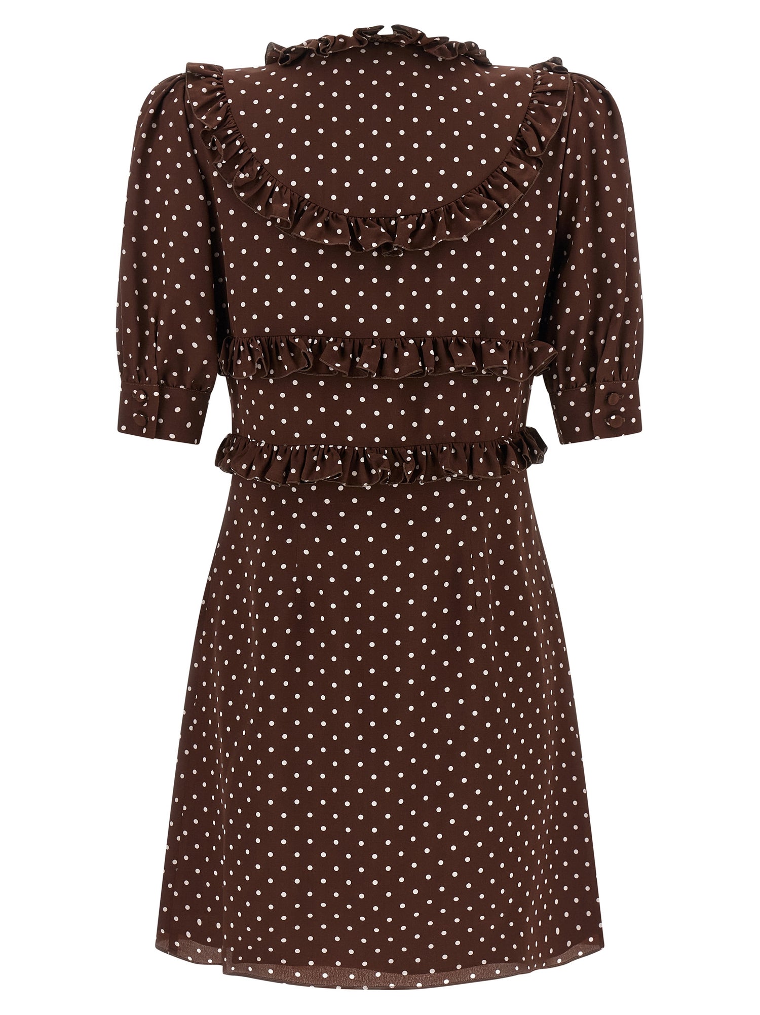 Alessandra Rich Polka Dot Mini Dress