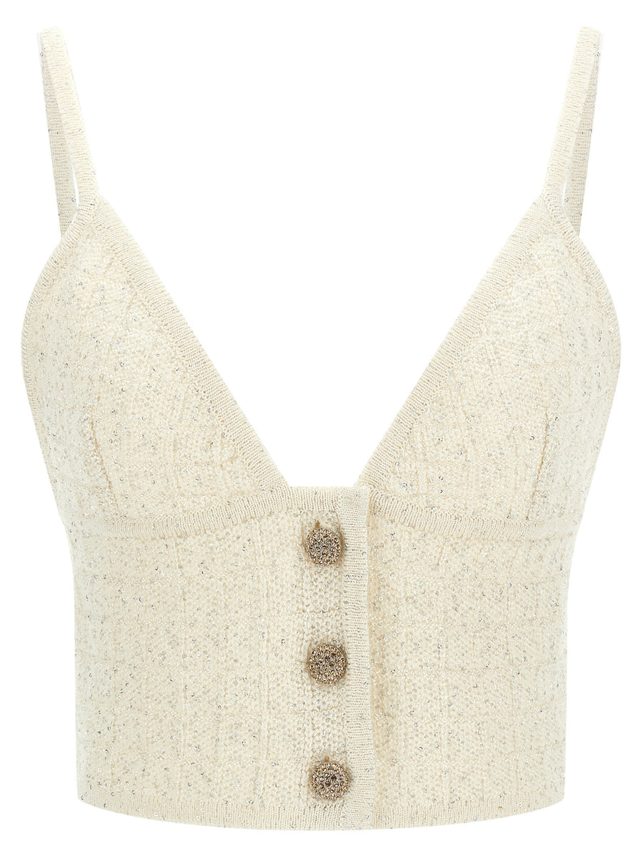 Alessandra Rich Sequin Top