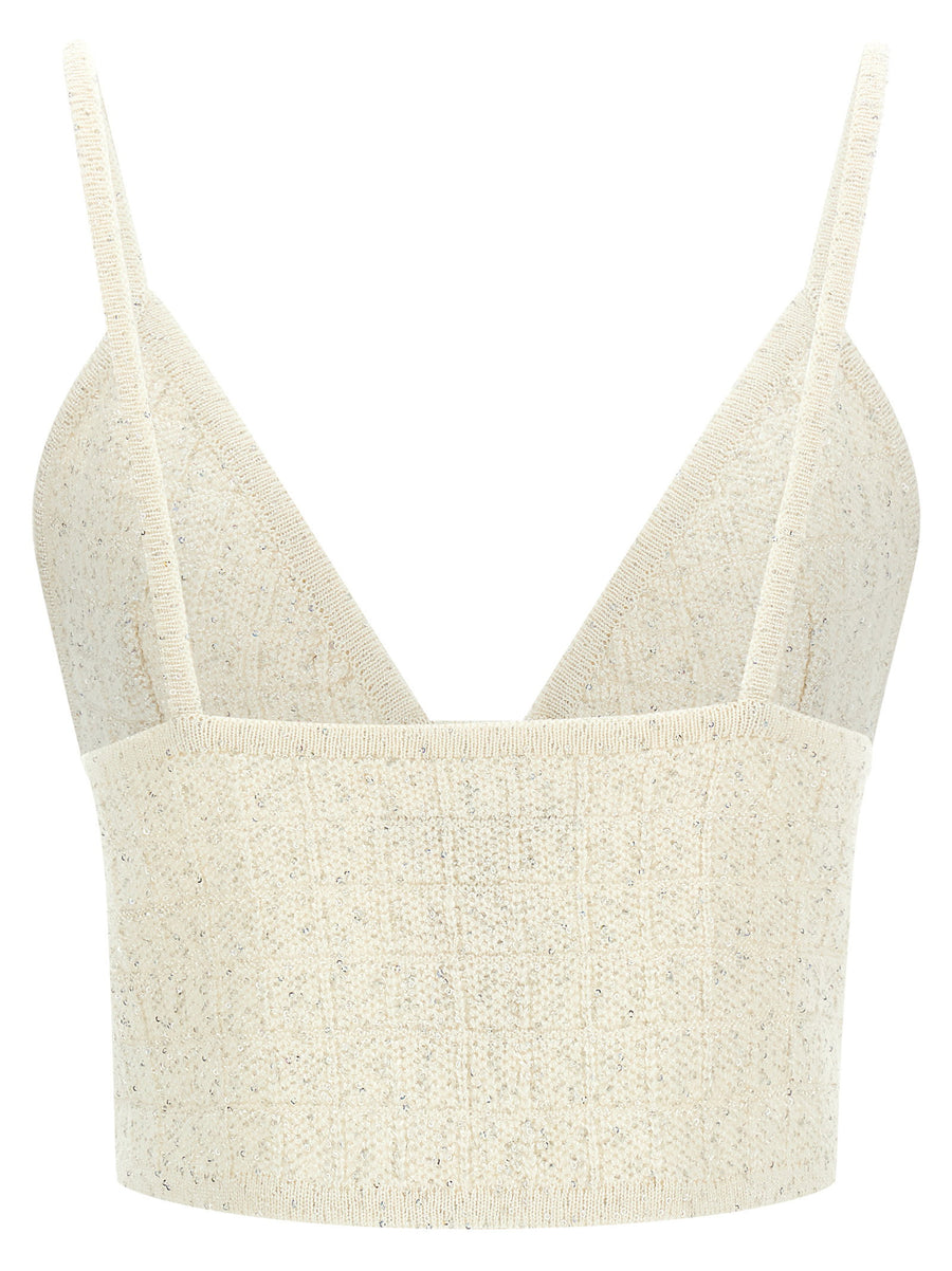 Alessandra Rich Sequin Top