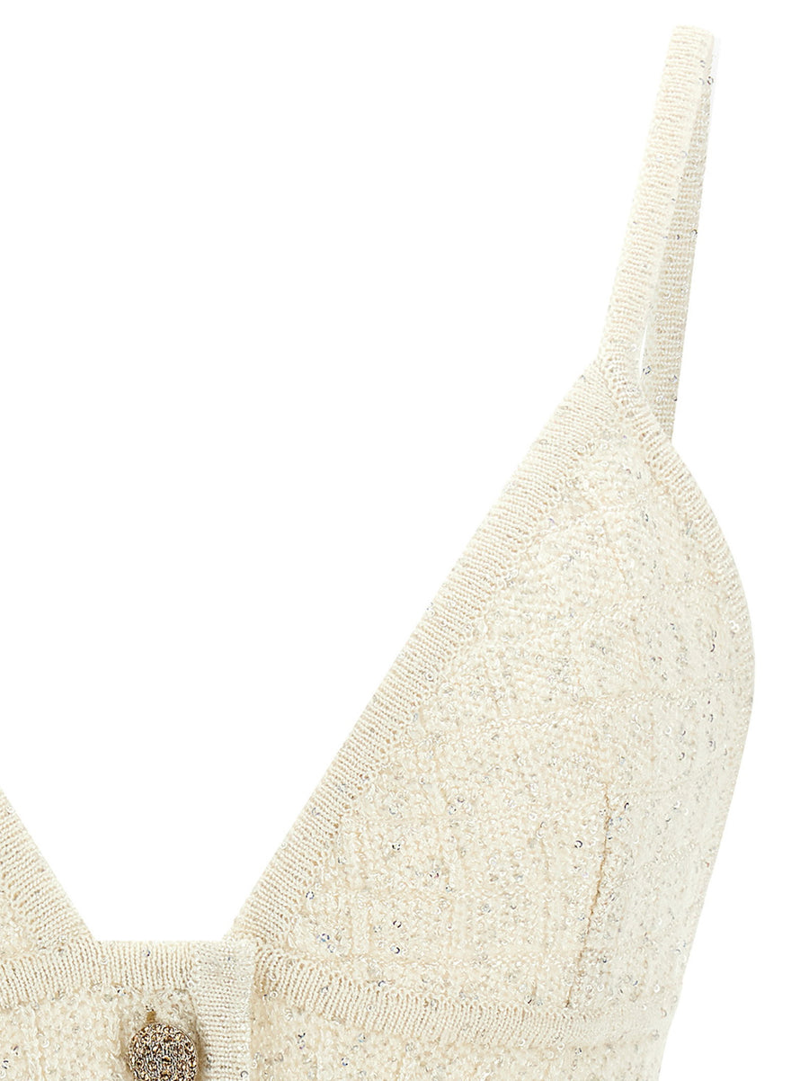 Alessandra Rich Sequin Top