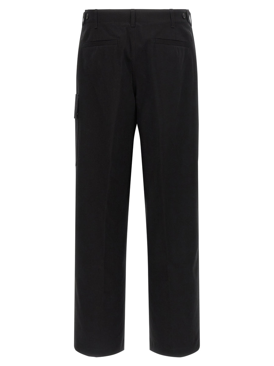 Fendi Gabardine Trousers For Women Black With Crisp Cotton Gabardine And Light Stretch