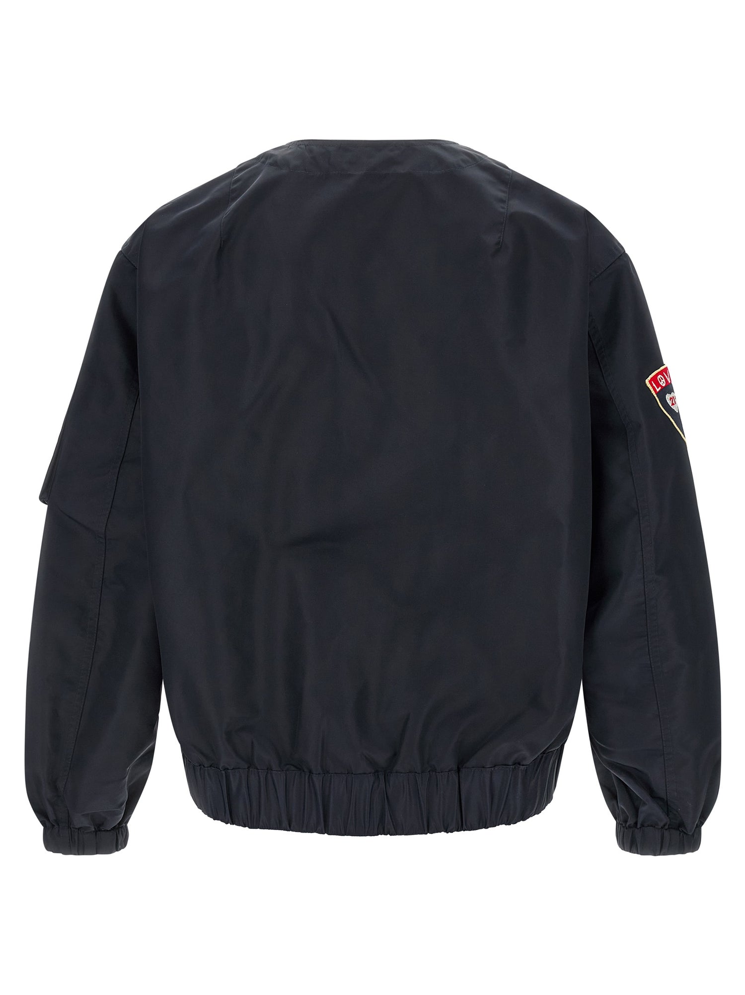 Kenzo Badges Collarless Bomber Jacket