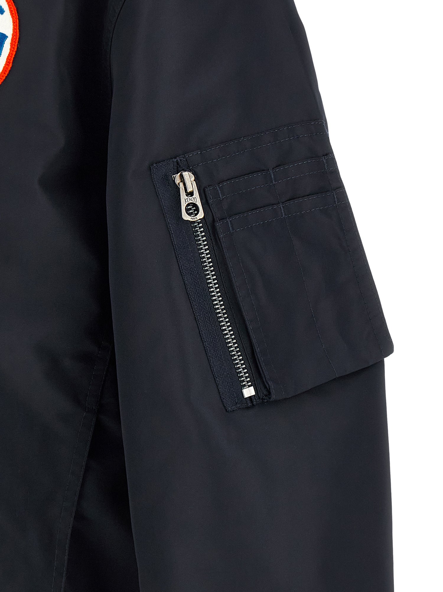 Kenzo Badges Collarless Bomber Jacket