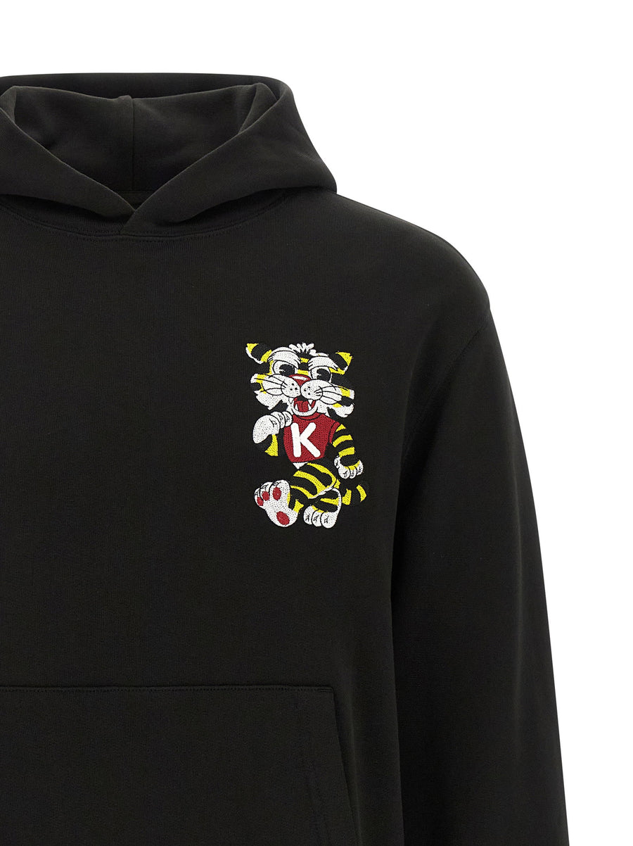 Kenzo Wild Tiger Embroidered Hoodie For Men Bold One Hundred Percent Cotton Streetwear Essential