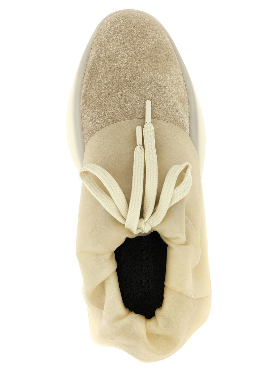 Fear Of God Moc Runner Sneakers Premium Leather For Men Luxury Streetwear Moc Inspired Silhouette Beige