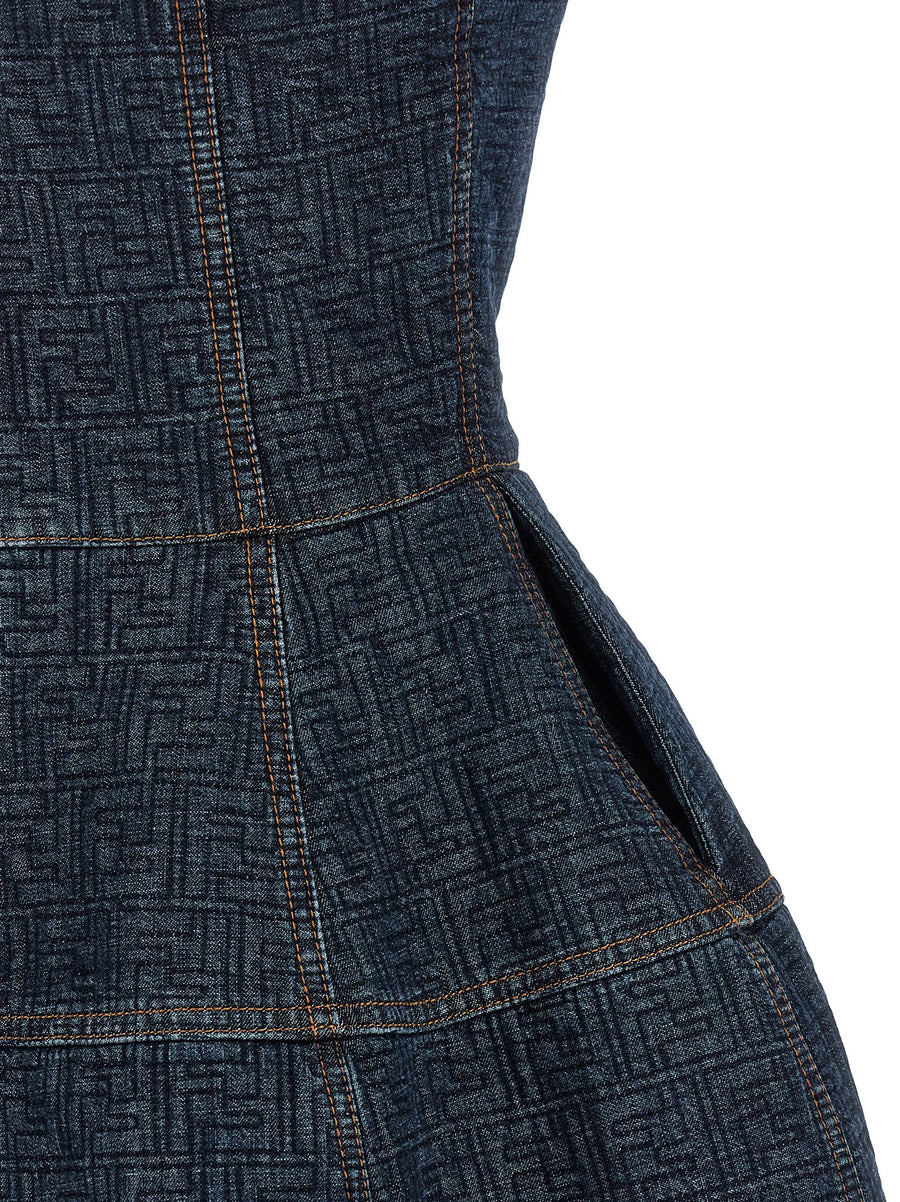 Fendi Ff Denim Dress
