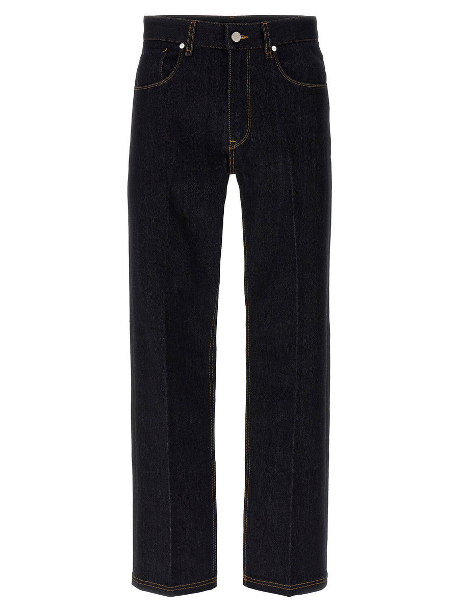 Fendi Selleria Jeans For Men Premium 100 Percent Cotton Denim Straight Fit With Selleria Detailing