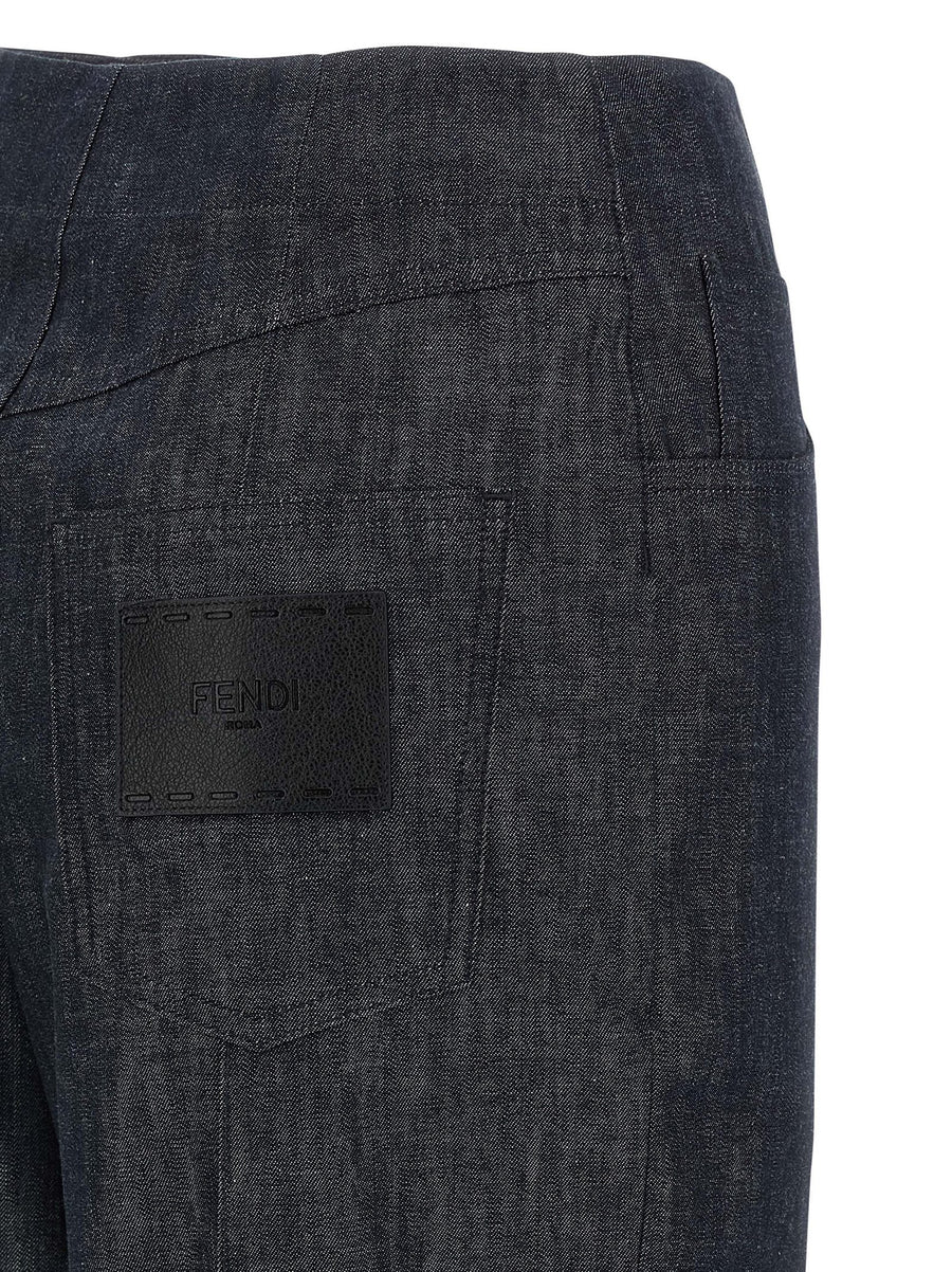 Fendi Roma Patch Jeans