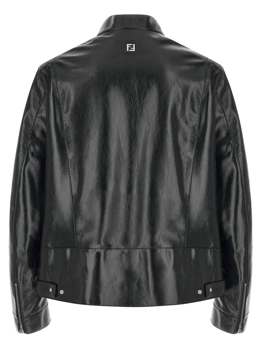 Fendi Lacquered Leather Blouson