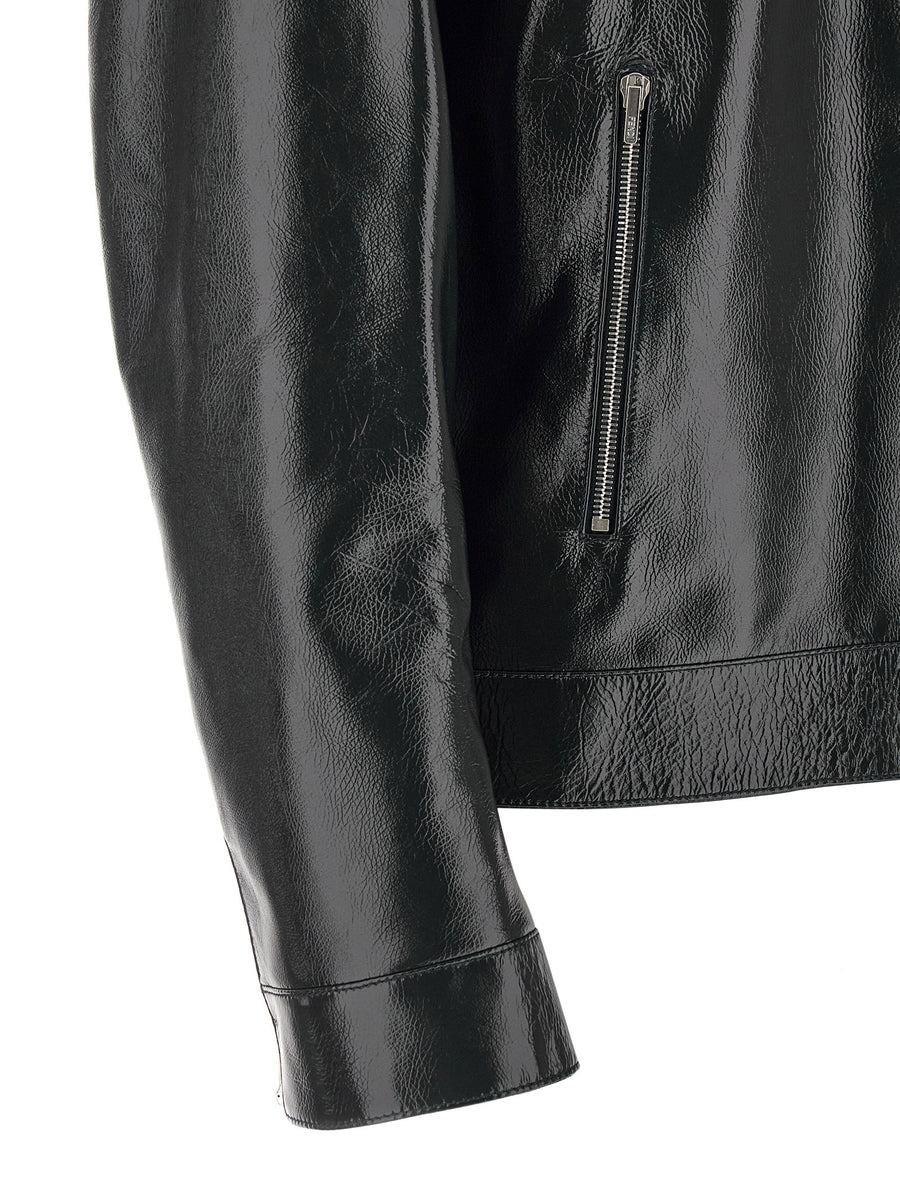 Fendi Lacquered Leather Blouson