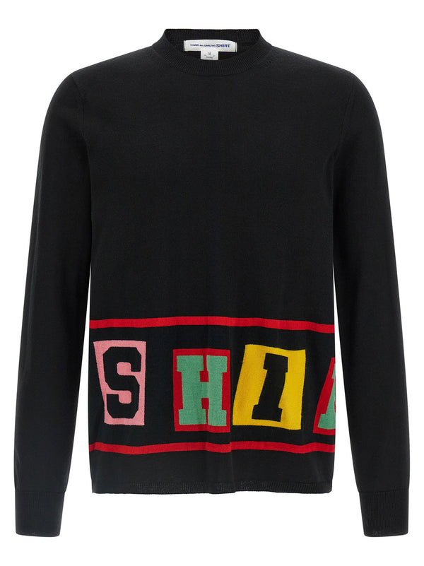 Comme Des Garcons Shirt Intarsia Sweater