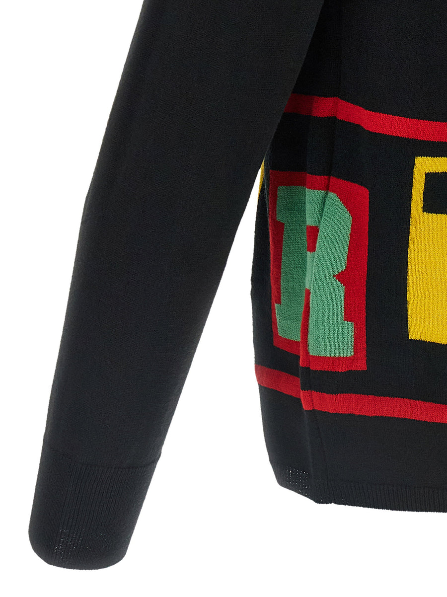 Comme Des Garcons Shirt Intarsia Sweater