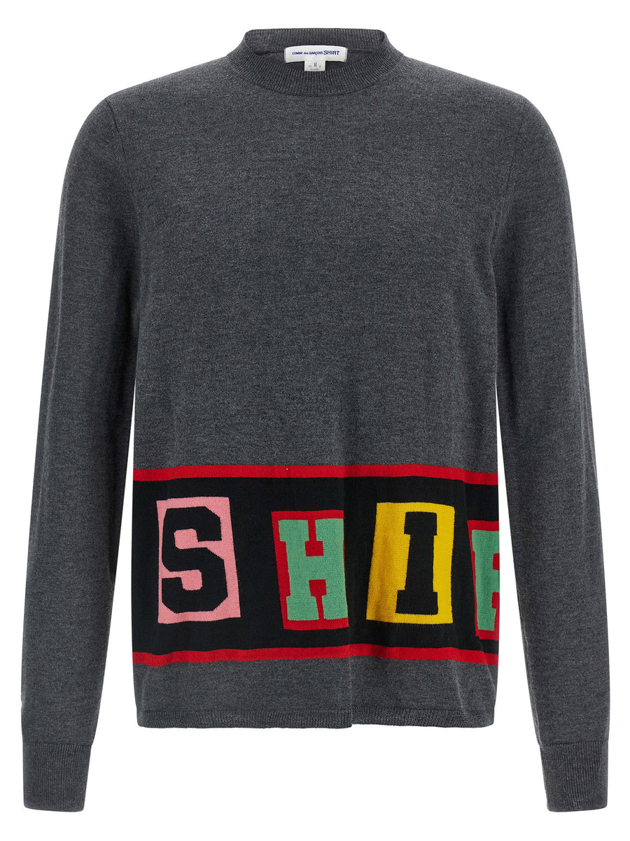 Comme Des Garcons Shirt Intarsia Sweater