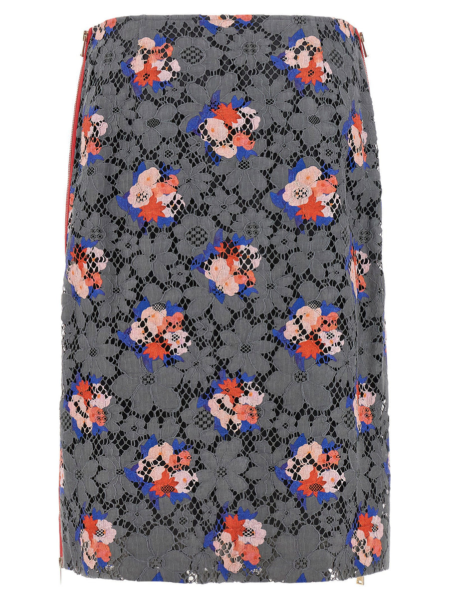 Fendi Bouquet Lace Skirt