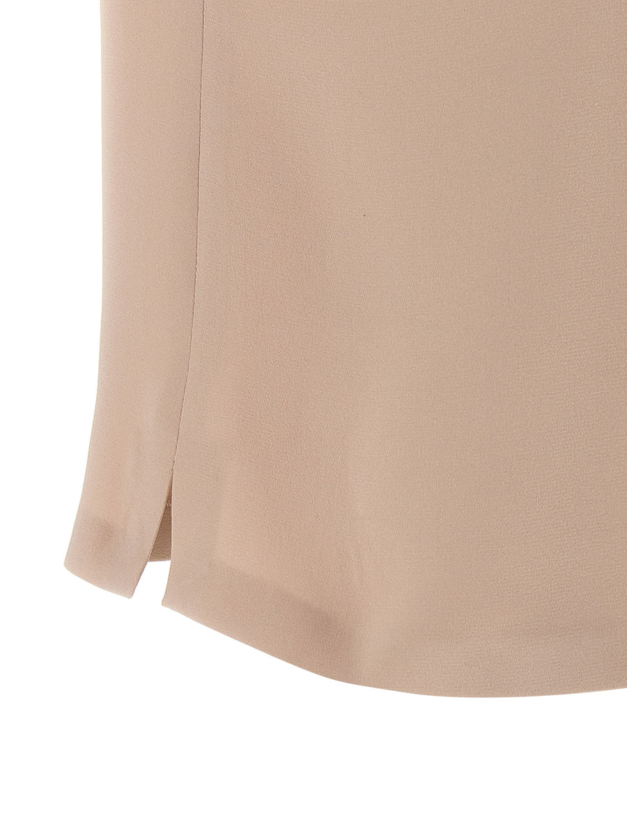 Fendi Silk Polo Shirt For Women Pink Silk Cady With Discreet Logo Embroidery Luxurious Versatile