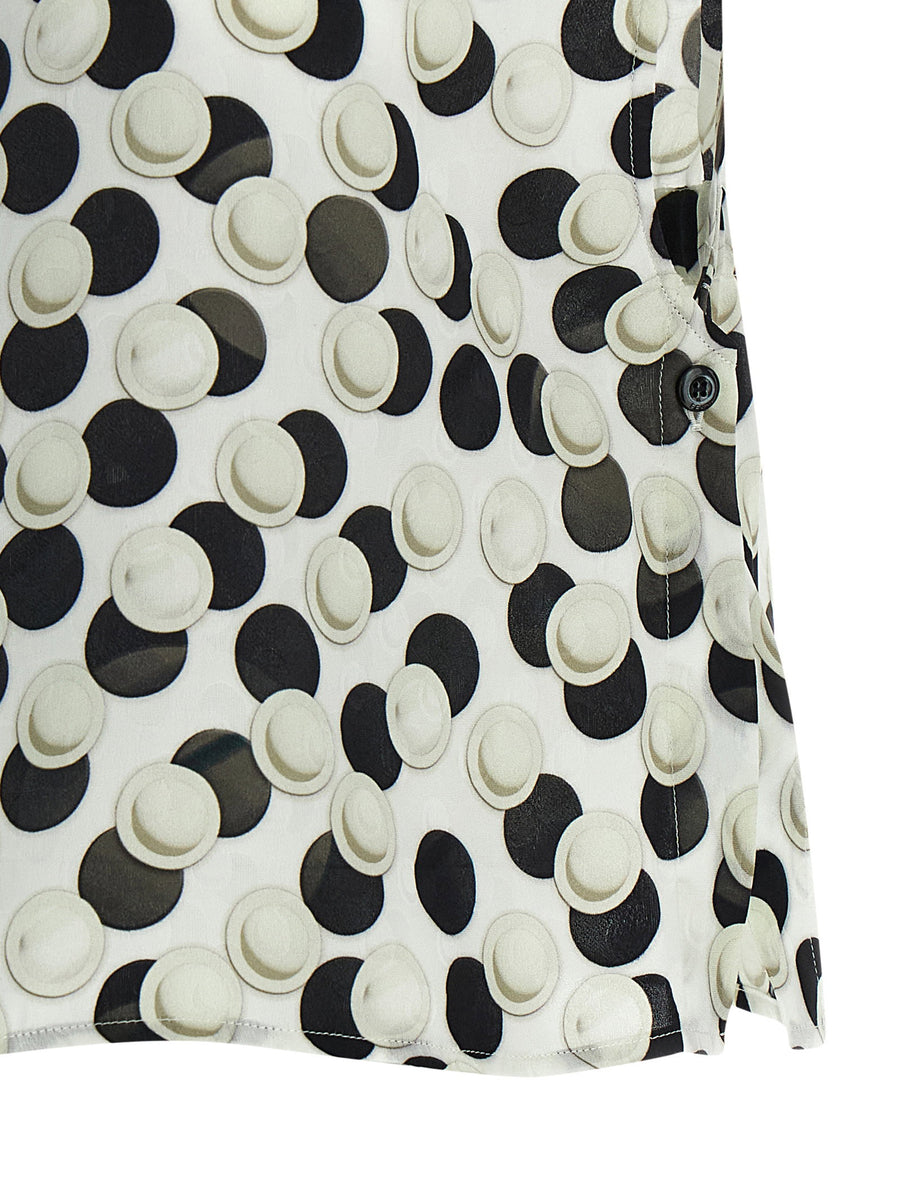 Fendi Polka Dot Crop Top