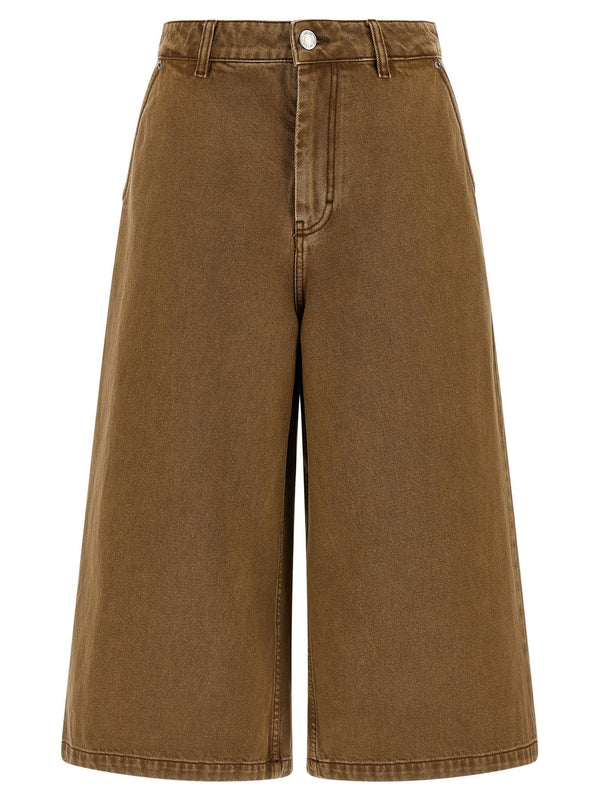 Ami Paris Denim Bermuda Shorts