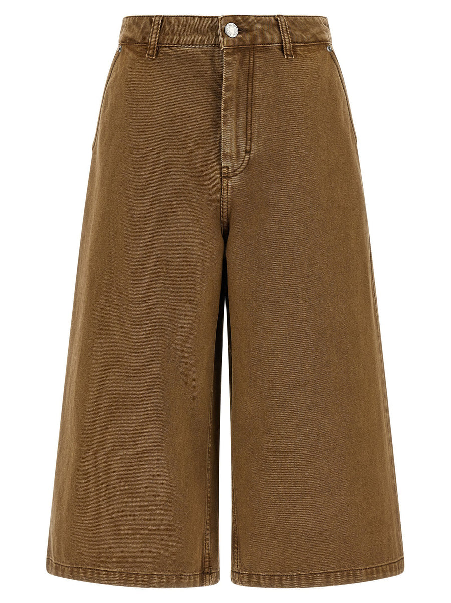 Ami Paris Denim Bermuda Shorts