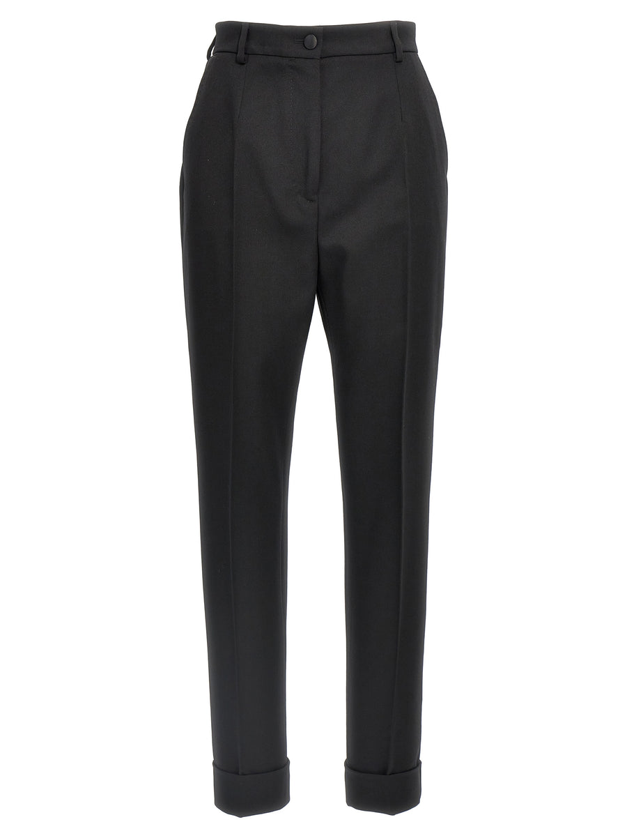 Dolce And Gabbana Tailored Trousers Virgin Wool For Women Office To Evening Ready Luxury