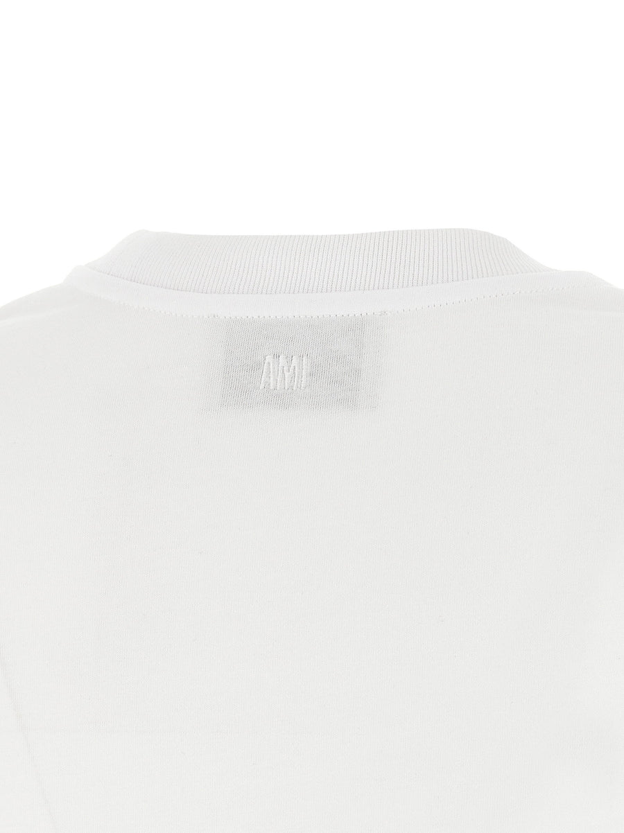 Ami Paris Ami De Coeur Cropped T-shirt