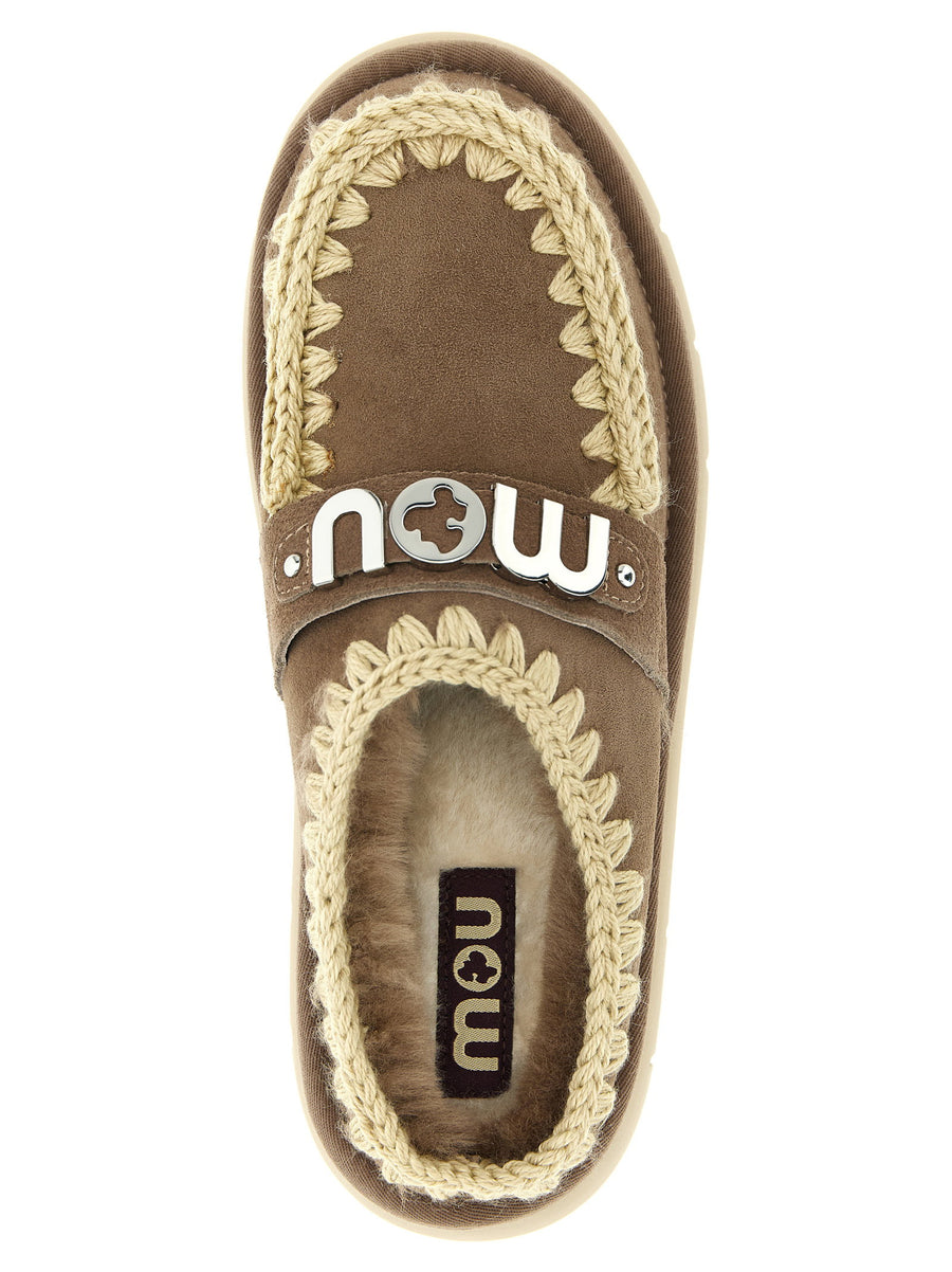 Mou Bounce Clog Sabots For Women Luxury Cozy Sheepskin Leather With Plush Fur Lining And Rubber Sole