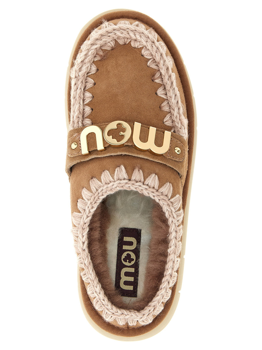 Mou Bounce Clog Sabots Women Multicolor Sheepskin Leather Plush Fur Lined Front Logo Flat Shoes With Rubber Sole