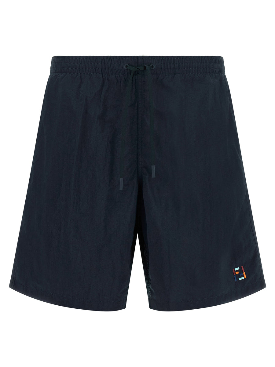Fendi Ff Stitching Nylon Swimsuit