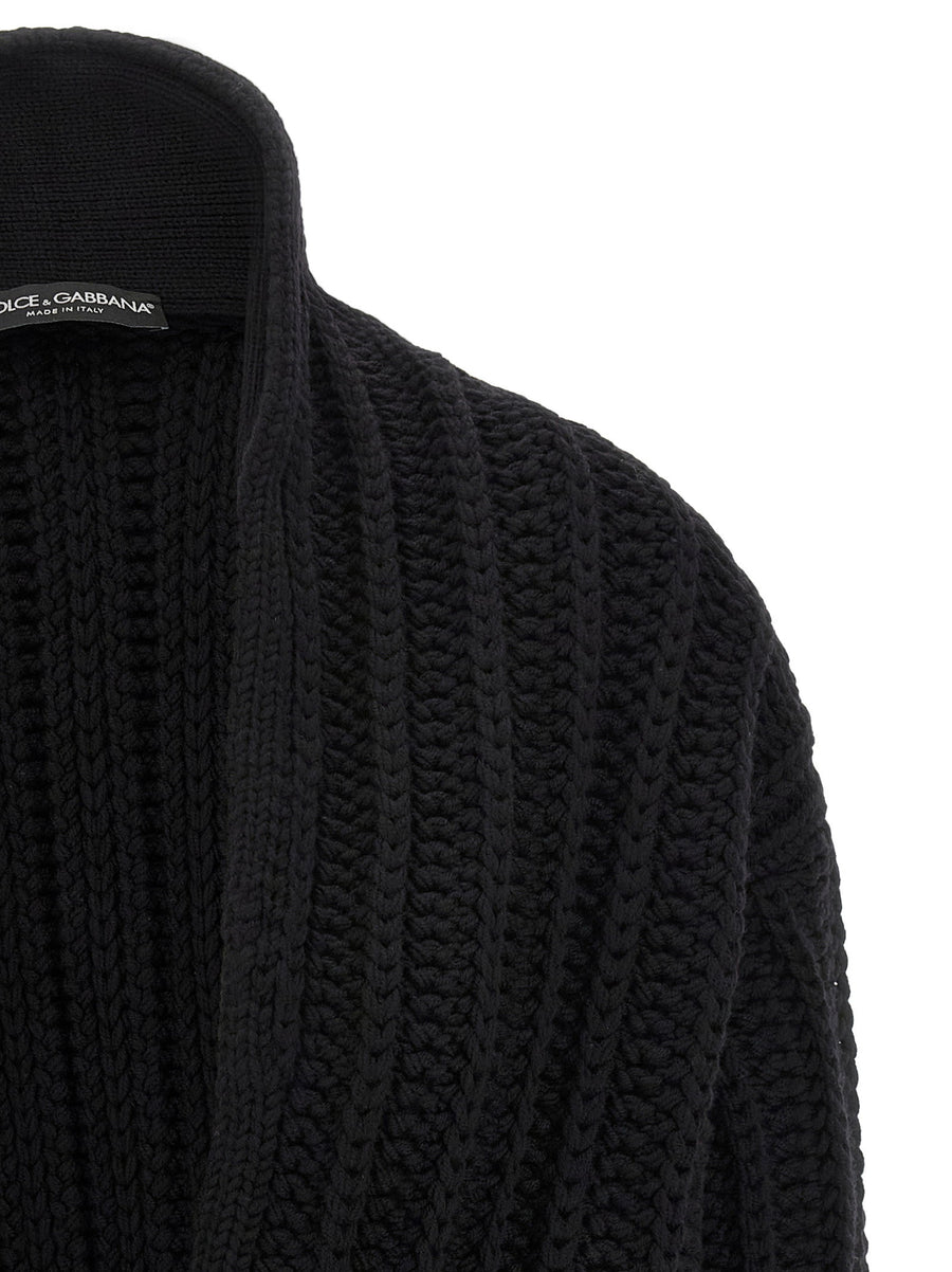 Dolce & Gabbana Coarse Wool Cardigan