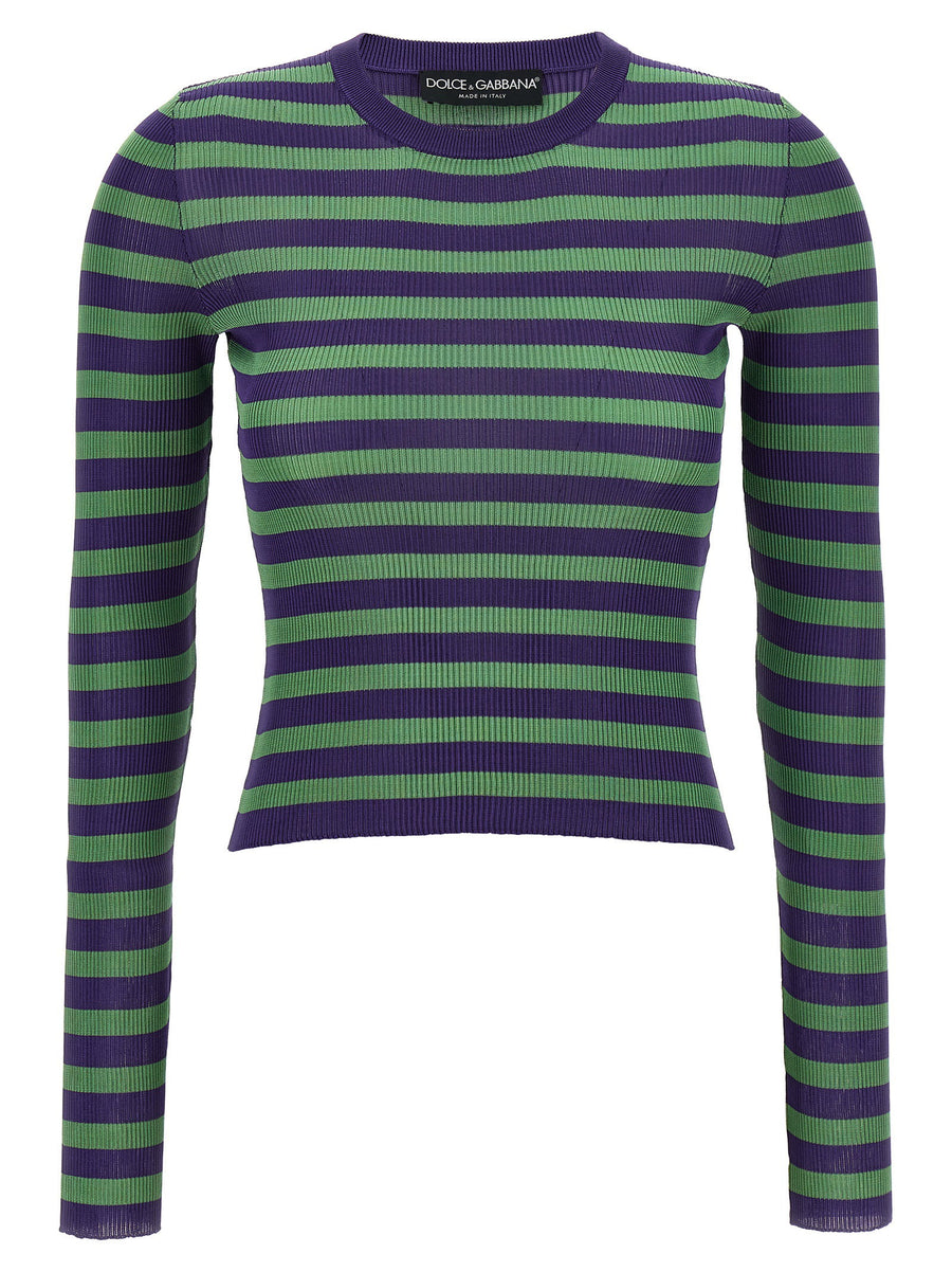 Dolce & Gabbana Striped Viscose Sweater
