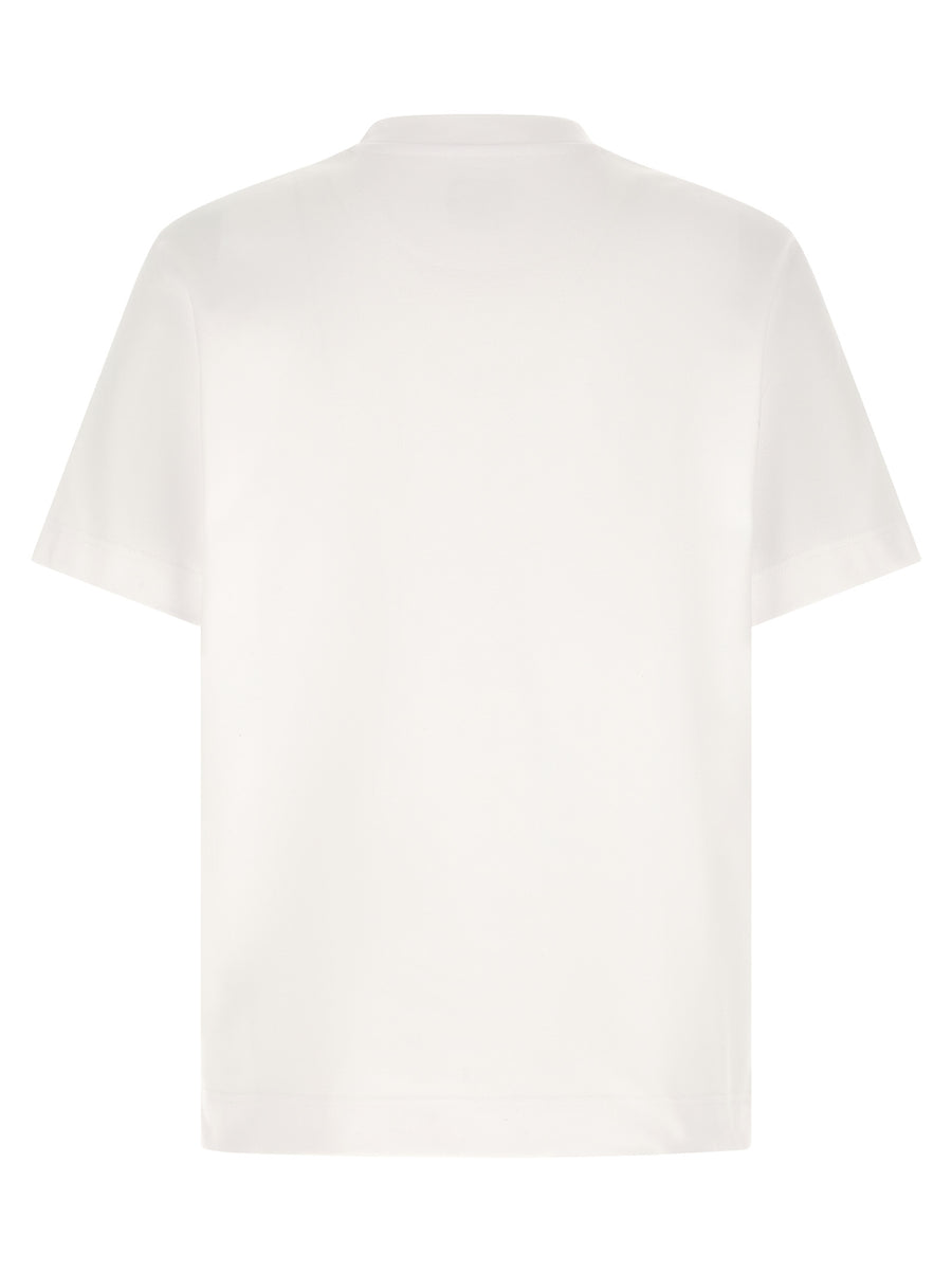 Fendi FF Selleria T Shirt For Men 100 Percent Cotton With Logo Embroidery Premium Topwear