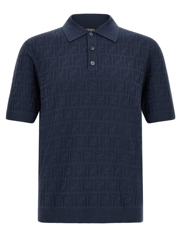 Fendi Ff Cotton Polo Shirt