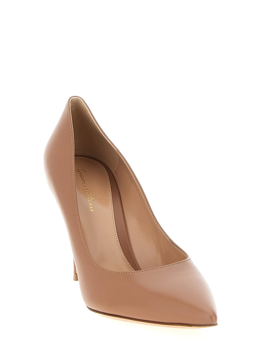 Gianvito Rossi Beige Calf Leather Pumps 85mm Heels