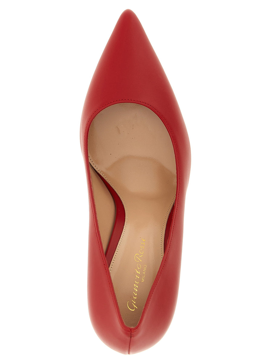 Gianvito Rossi Gianvito Pumps Red Calfskin Leather Pointed Toe Stiletto For Women