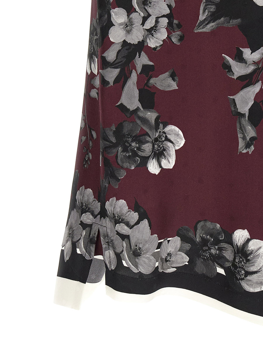 Dolce and Gabbana Bouquet Fiori Silk Jacquard Shirt for Men
