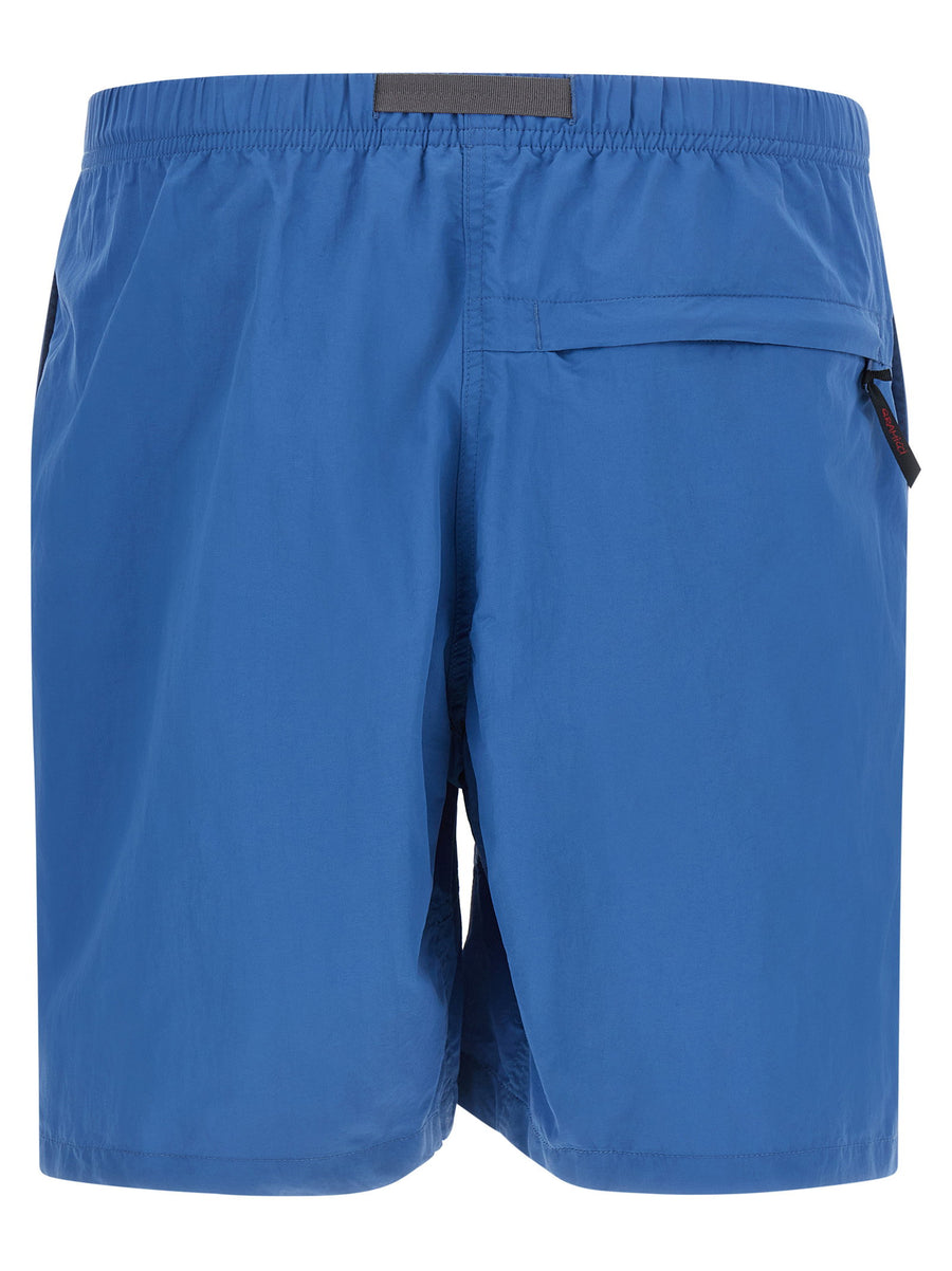 Gramicci G Short Bermuda Shorts Blue Quick Dry Nylon Built In Belt