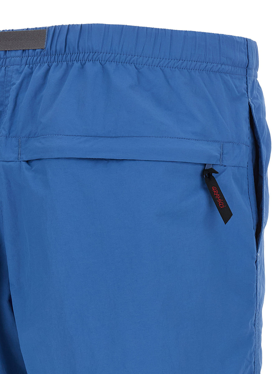 Gramicci G Short Bermuda Shorts Blue Quick Dry Nylon Built In Belt