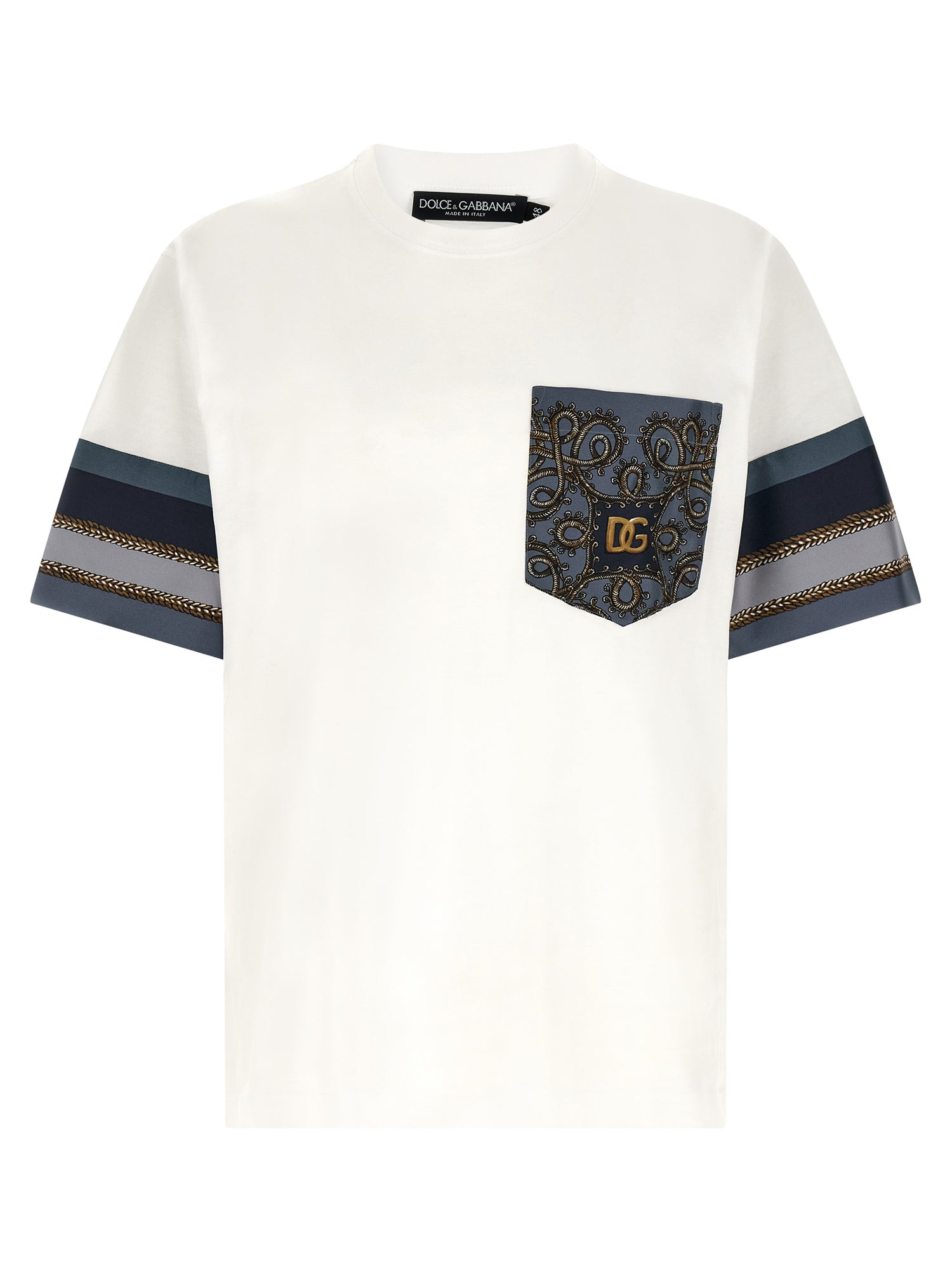 Dolce & Gabbana Cargo Silk Insert T-shirt