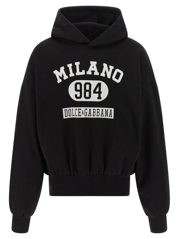 Dolce & Gabbana Flocked Print Hoodie