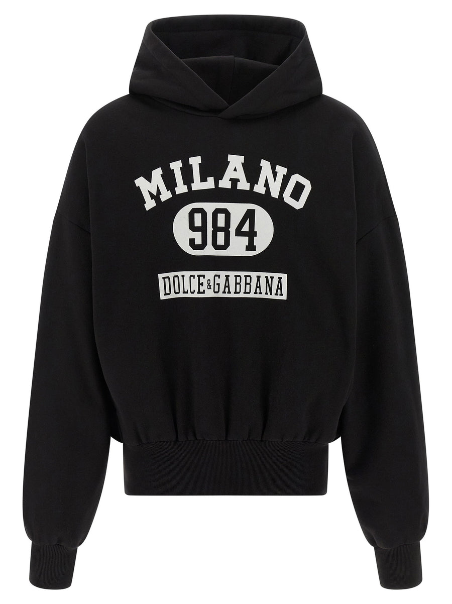 Dolce & Gabbana Flocked Print Hoodie