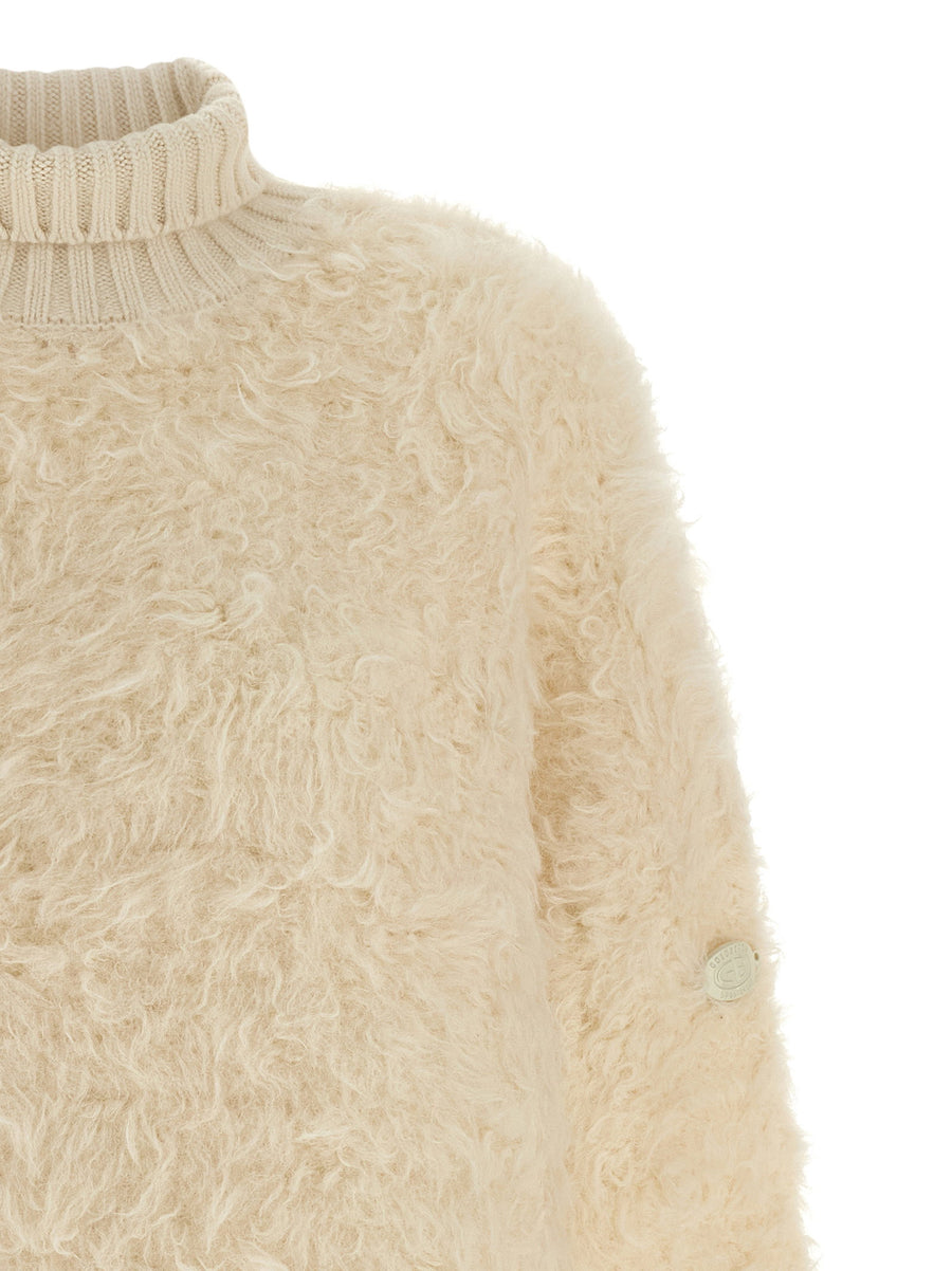 Goldbergh Bolleta Turtleneck Sweater for Women White Alpaca Blend Luxury Warmth and Luxe Comfort