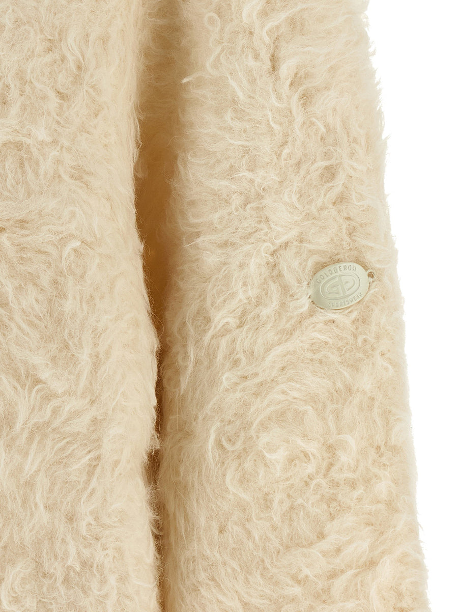 Goldbergh Bolleta Turtleneck Sweater for Women White Alpaca Blend Luxury Warmth and Luxe Comfort