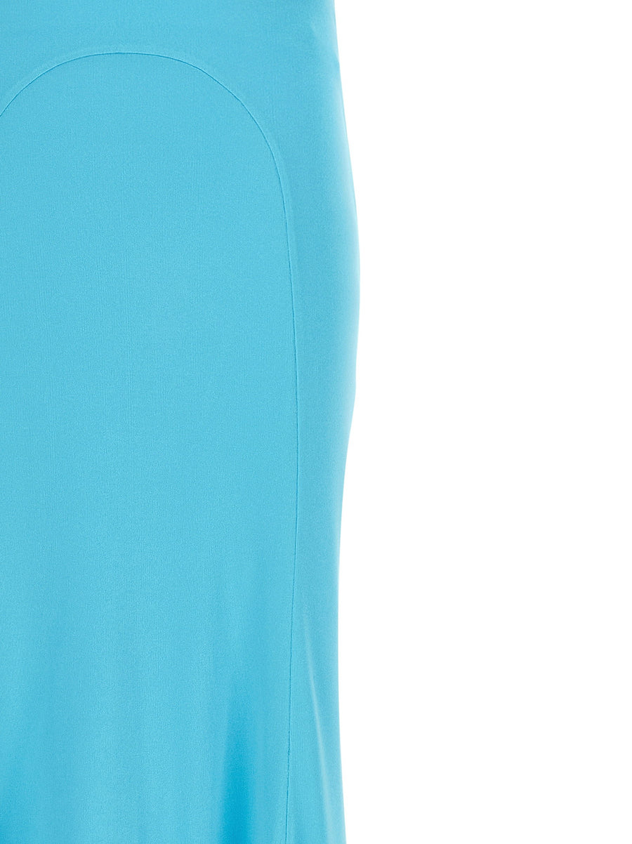 Tom Ford Impossible Skirt Light Blue Mermaid Silhouette Viscose