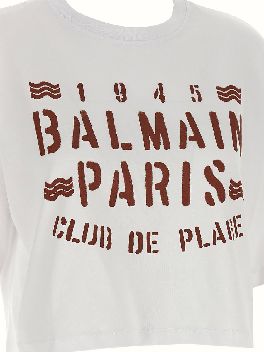 Balmain Plage Print T-shirt