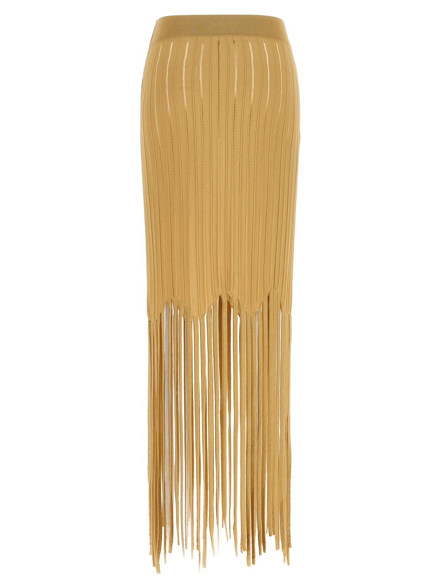 Balmain Fringed Skirt
