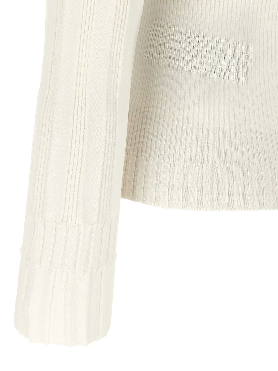 Balmain Three Button Lion Head Crew Neck Sweater For Women